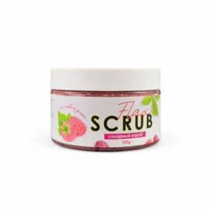 Сахарный скраб Малиновый десерт FlaxScrub